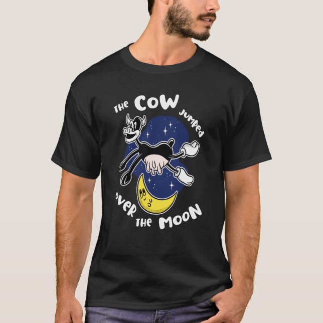 The Cow Jumped Over the Moon Boys Girls Adults T-Shirt (Front)