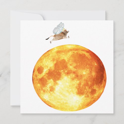 The Cow Jumped Over The Moon Card