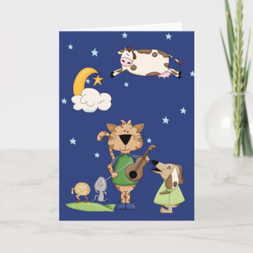 The Cow Jumped Over the Moon Card