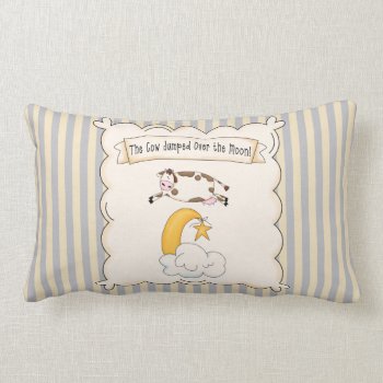 The Cow Jumped Over The Moon Mojo Throw Pillow by BabiesOnly at Zazzle