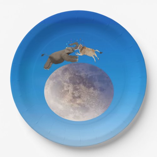 The Cow Jumped Over the Moon Paper Plates