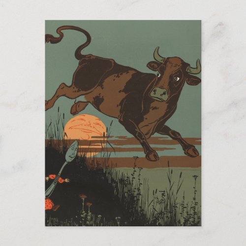 The Cow Jumped Over the Moon Postcard