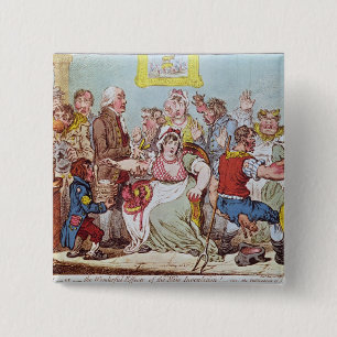 The Cow Pock or the Wonderful Effects Pinback Button
