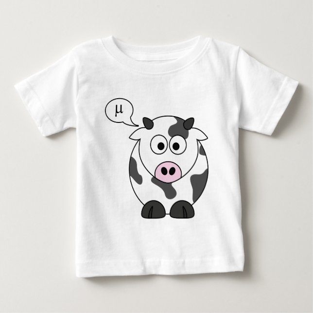The Cow Says μ Baby T-Shirt (Front)