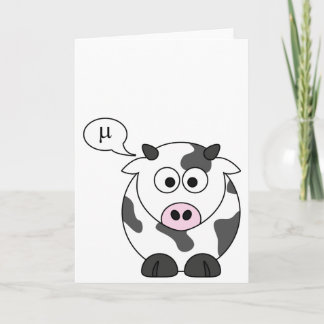 The Cow Says μ Card