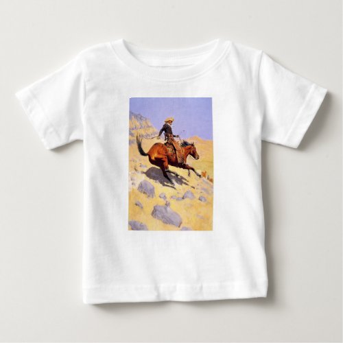 The Cowboy by Frederic Remington Baby T_Shirt