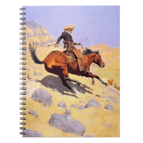 The Cowboy by Frederic Remington Notebook