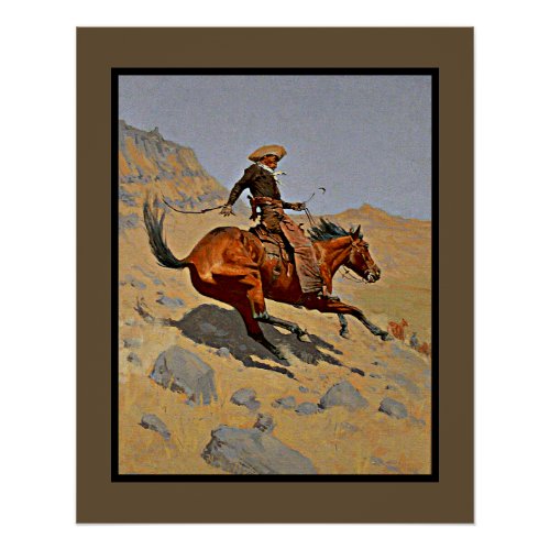 The Cowboy by Frederic Remington Poster