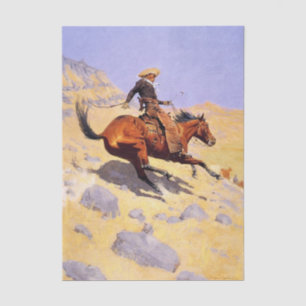 The Cowboy by Frederic Remington Tissue Paper