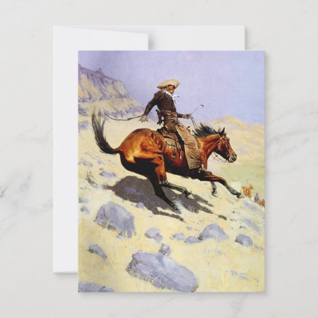 The Cowboy by Remington, Vintage Cavalry Military (Front)