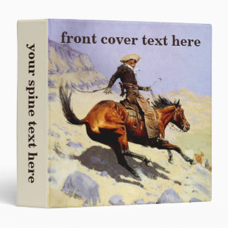 The Cowboy by Remington, Vintage Cavalry Military Binder