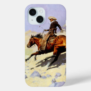 The Cowboy by Remington, Vintage Cavalry Military iPhone 15 Case