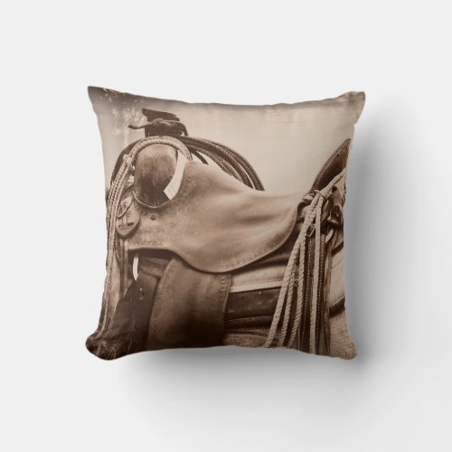 The cowboy collection throw pillow