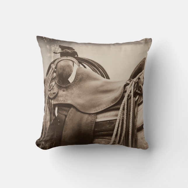 The cowboy collection throw pillow (Front)