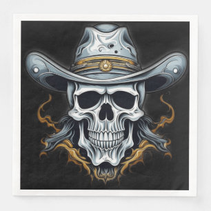 The Cowboy Skeleton Paper Dinner Napkins