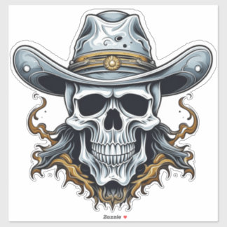 The Cowboy Skeleton Sticker