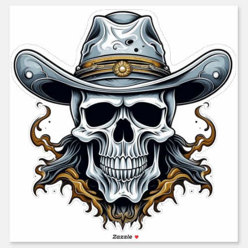 The Cowboy Skeleton Sticker