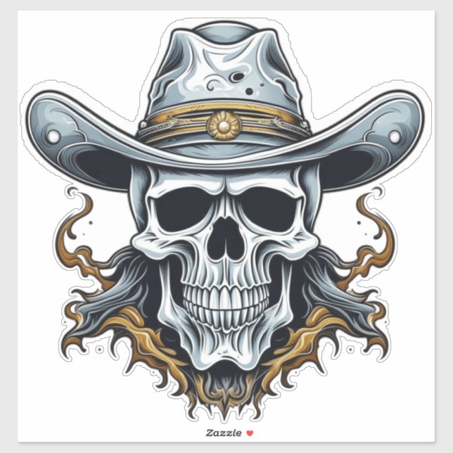 The Cowboy Skeleton Sticker (Sheet)
