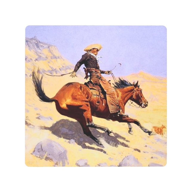 The Cowboy Western Art by Frederic Remington (Front)