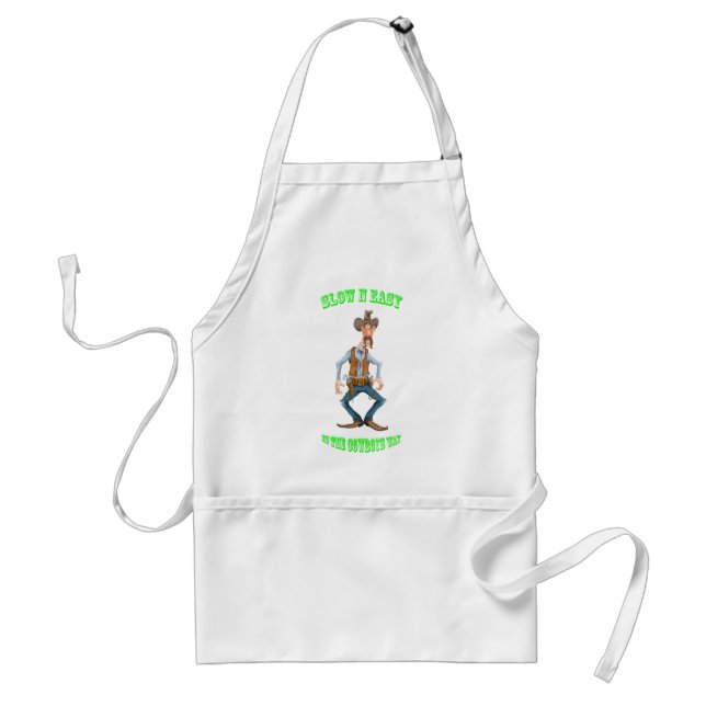 The cowboys way adult apron (Front)