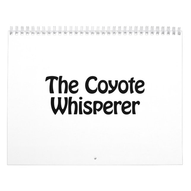 the coyote whisperer calendar (Cover)
