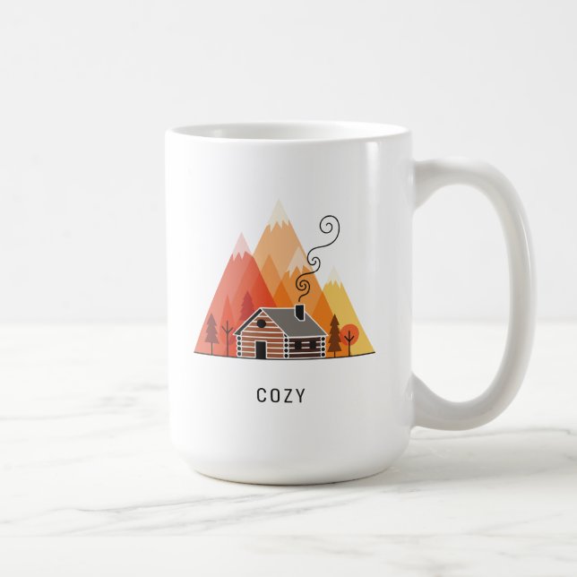The Cozy Cabin in the Mountains Coffee Mug (Right)
