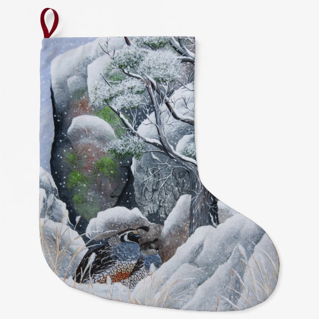 The Cozy Couple Large Christmas Stocking (Front)