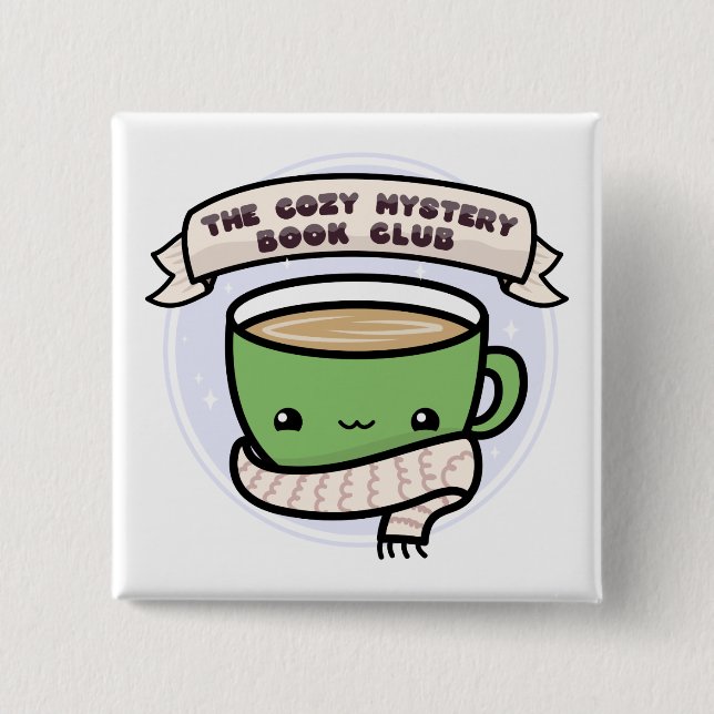The Cozy Mystery Book Club Button (Front)