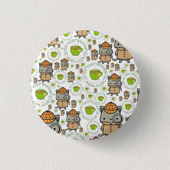 The Cozy Mystery Book Club Button (Front)