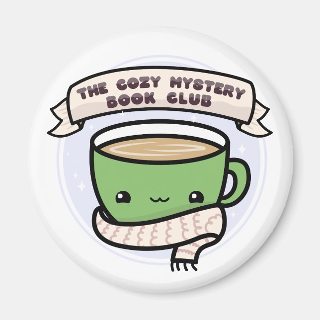 The Cozy Mystery Book Club Magnet (Front)