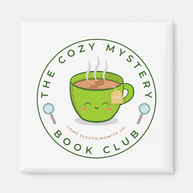 The Cozy Mystery Book Club Magnet (Front)