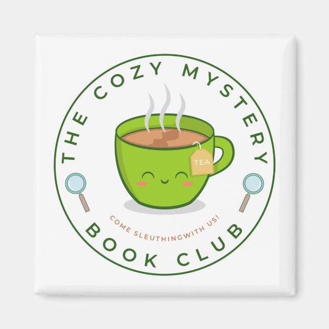 The Cozy Mystery Book Club Magnet (Front)