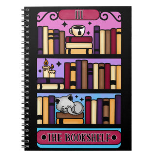 The Cozy Reader Bookshelf Tarot Notebook