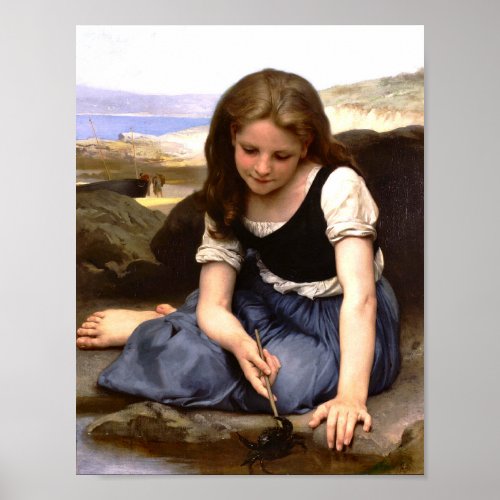 The Crab Le Crab 1869 William Adolphe Bouguereau Poster