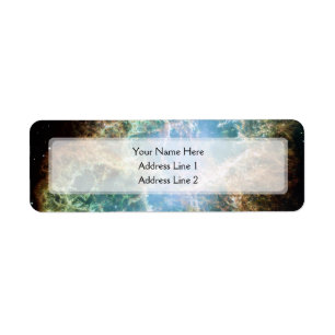 The Crab Nebula (Hubble Telescope) Label