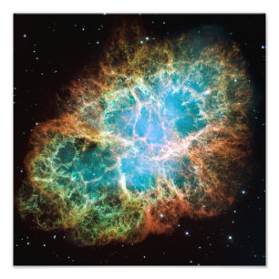 The Crab Nebula (Hubble Telescope) Photo Print