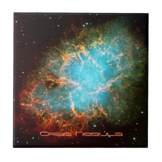 The Crab Nebula in Taurus Ceramic Tile