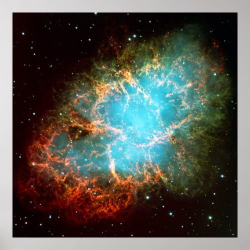 The Crab Nebula in Taurus outer space picture Poster