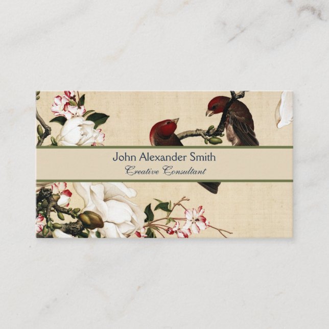 The Crabapple and Magnolia Fine Art Business Card (Front)