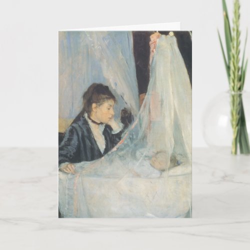 The Cradle by Morisot Vintage Welcome to the World Card