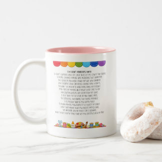 The Craft hoarders Hymn - funny crafter gift Two-Tone Coffee Mug