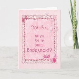 The craft look Junior Bridesmaid Invitation