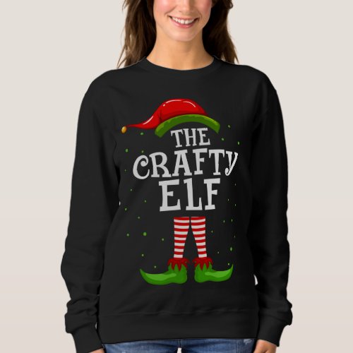 The Crafty Elf Christmas Matching Family Pajama Co Sweatshirt