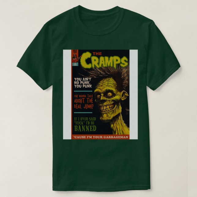 The Cramps Im Your Garbageman T-Shirt (Design Front)