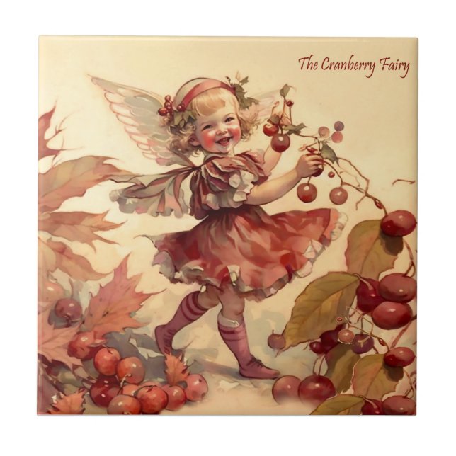 The Cranberrry Fairy Ceramic Tile (Front)