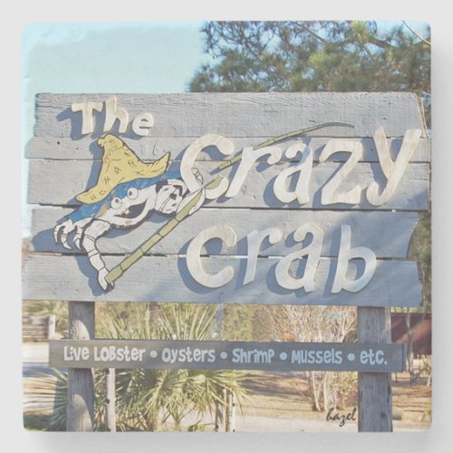 The Crazy Crab Hilton Head Island Marble Coaster Stone Coaster