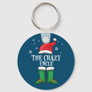 The Crazy Uncle - Matching Family Christmas Elf Keychain