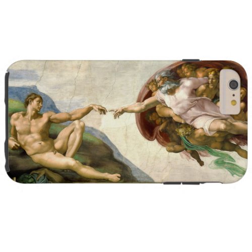 The Creation of Adam by Michelangelo Tough iPhone 6 Plus Case