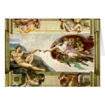 The Creation Of Adam By Michelangelo Fine Art by GalleryGreats at Zazzle