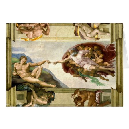 The Creation Of Adam By Michelangelo Fine Art